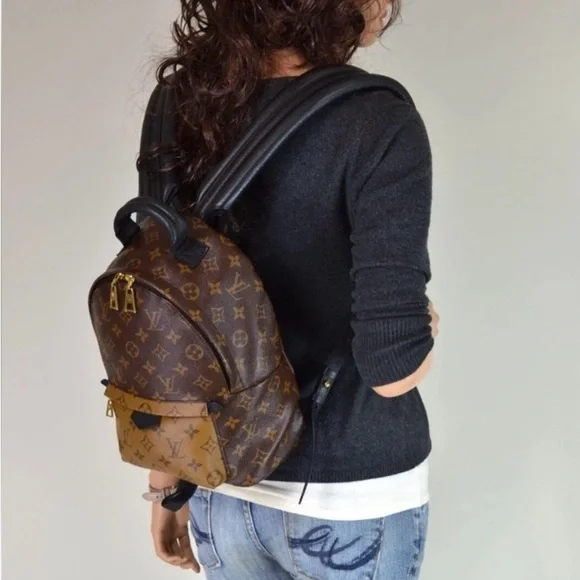 Louis Vuitton RETAIL $1,850 Brown Tan Monogram Backpack-Include the LV Box-dusty - Picture 5 of 15